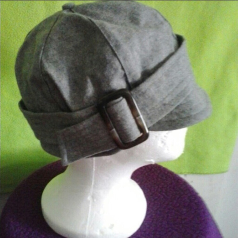 Gray painters hat